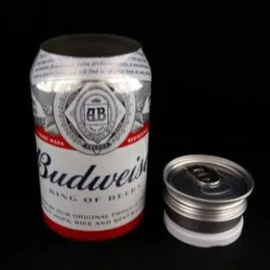 Lata ocultación-Bote camuflaje Budweiser con LÍQUIDO