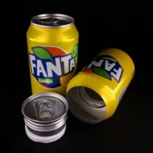 Lata de ocultación Fanta L. con LÍQUIDO